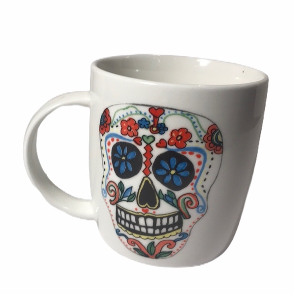 NWOT Skeleton Face Print Coffee Tea Mug X Your Tea - Picture 2 of 6
